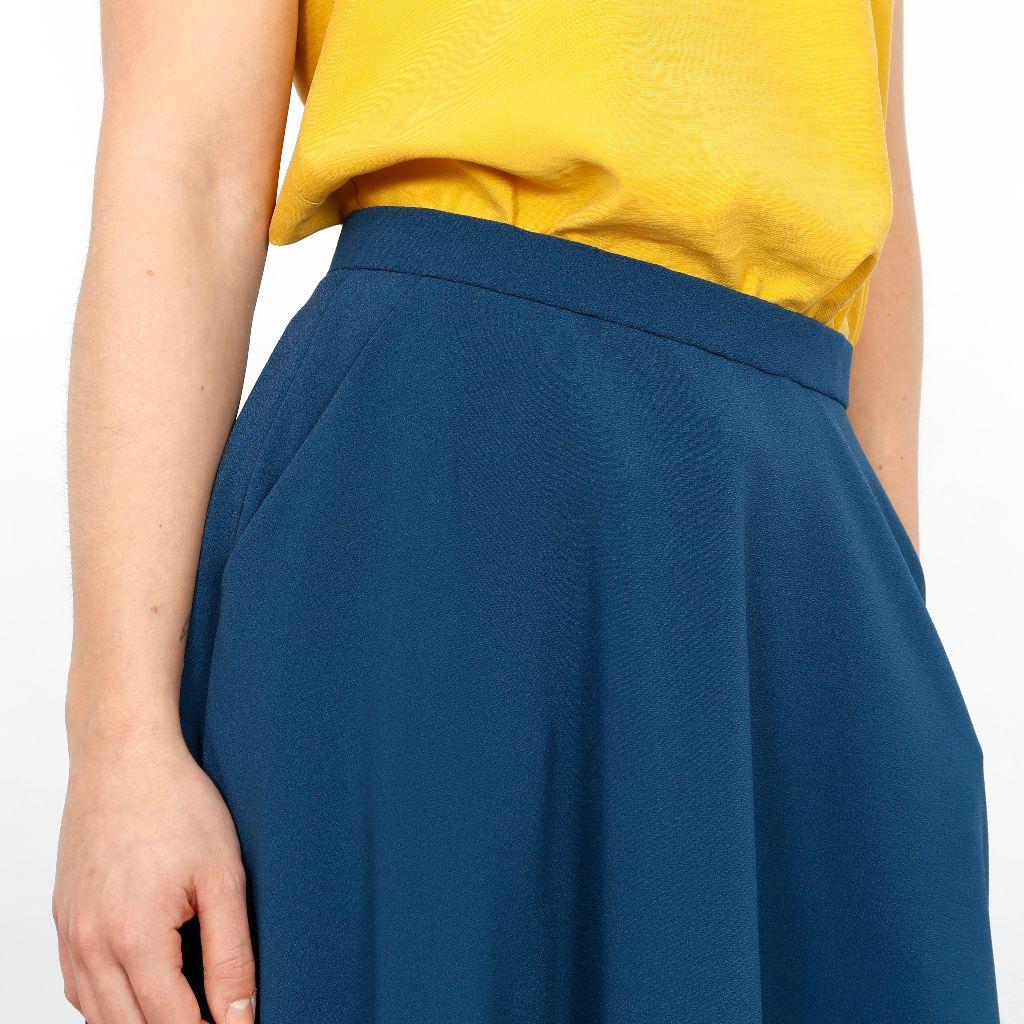 Papierschnittmuster Halbtellerrock Frau Bella XS-XXL